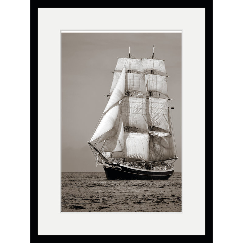 Ships - Single Picture Frame Print, 60 cm H x 50 cm W