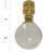 Clear Crystal Finial Ceiling Fan Pull Chain