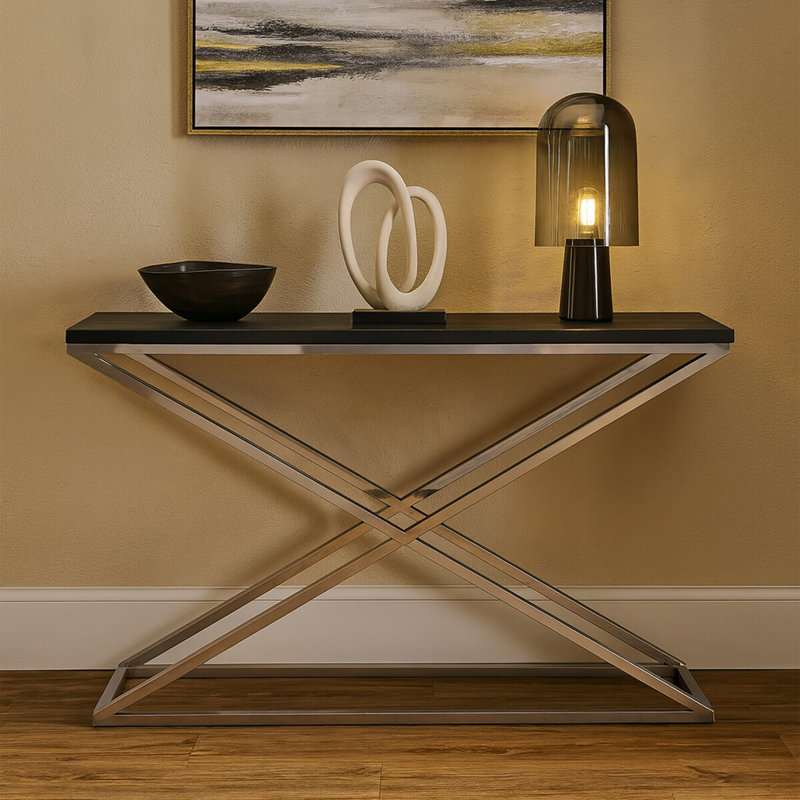 Tribute 130cm Solid Wood Top Console Table