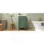 Meuble-lavabo de 40 cm (16 po) avec lavabo en céramique, meuble-lavabo simple autoportant avec porte à fermeture amortie, tablette réglable, style français, pieds robustes