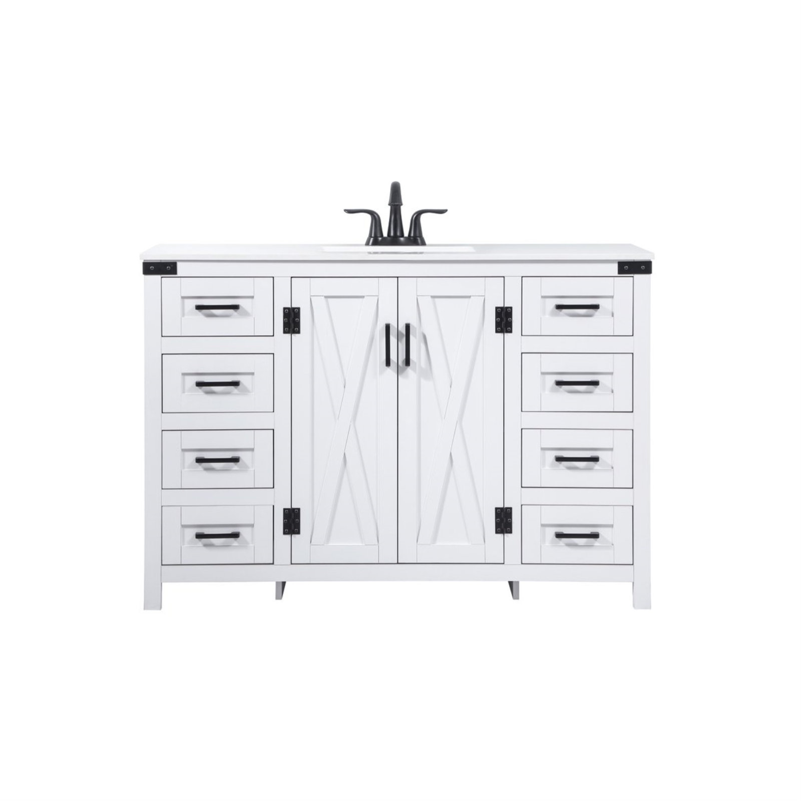 Slayton 48'' Single Bathroom Vanity, White