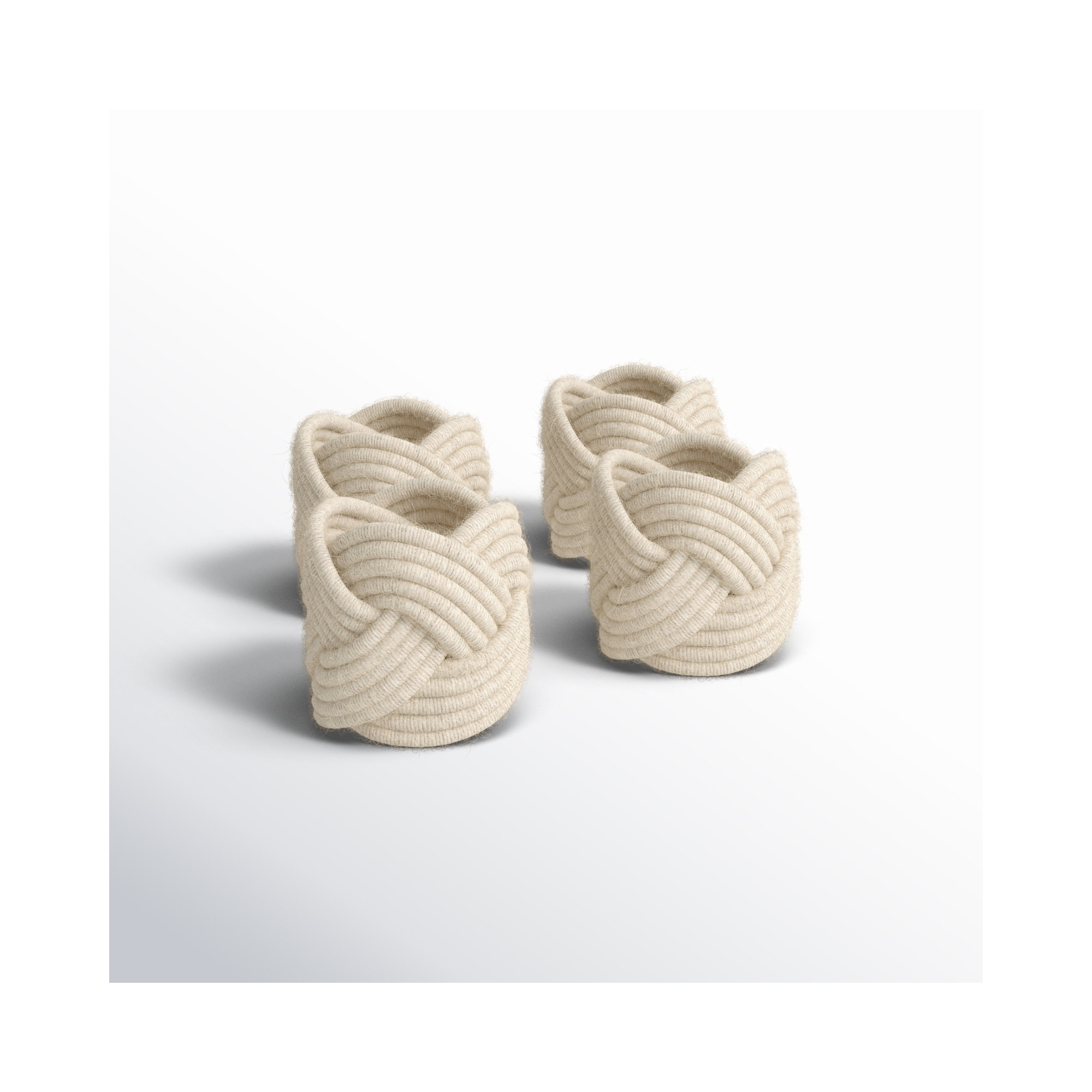 Harrietta Napkin Ring, Ivory