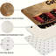 Ensemble 3 pièces de tapis de cuisine Beige Coffee Cup