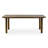 Blithe Brown Teakwood Indoor/Outdoor Dining Table With Slatted Top