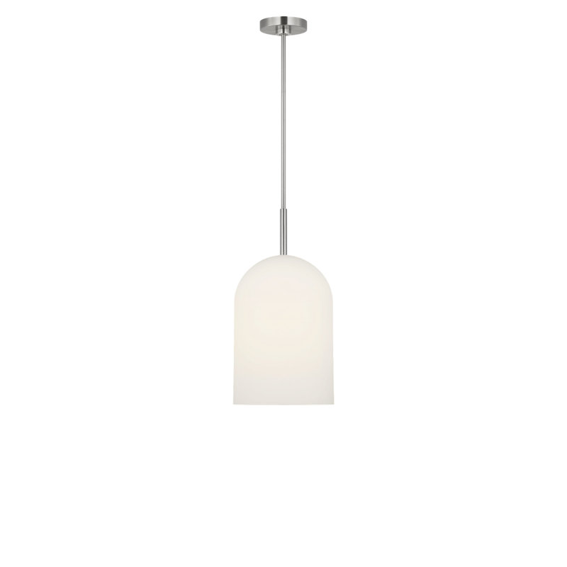 Luminaire suspendu à une lumière, Nickel brossé, Non