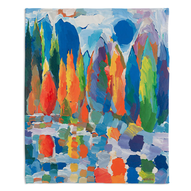Couverture sherpa doux à résonance d’automne, l 68 po x L 80 po
