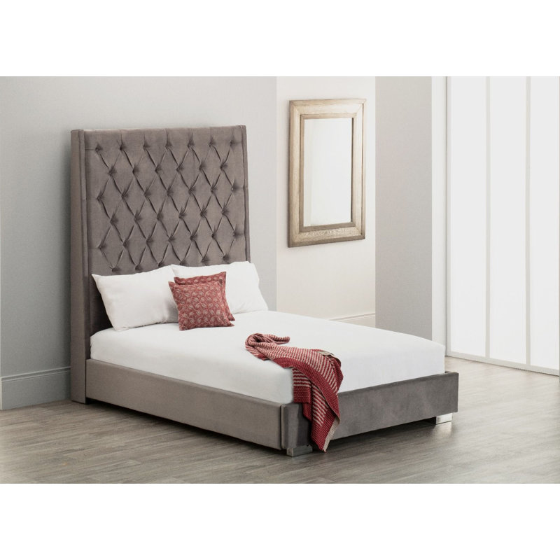 Ayon Upholstered Bed, Double (4'6)