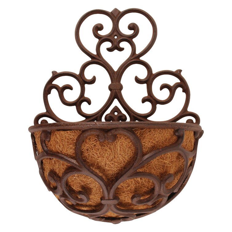 Primeaux Cast Iron Wall Planter