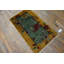 Knotted Chinese - Art Deco Antique 1920s Wool Small Scatter Size Rectangle Green Rug