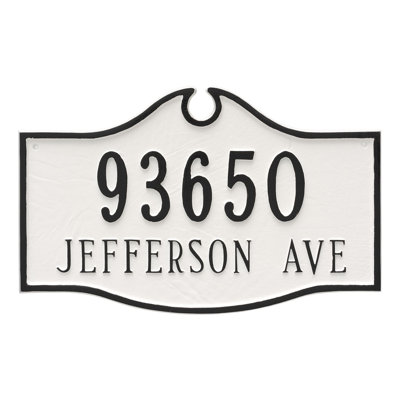 Colonial 2-Line Wall Address Plaque