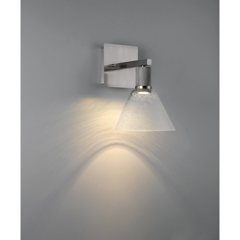 Southglenn Steel Armed Sconce, Brushed Steel