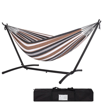 Doolittle 2 Person Canvas Classic Hammock with Stand
