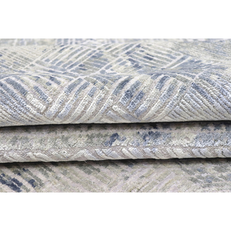 Wool Geometric Area Rug, Rectangle 10' x 14'