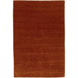 Tapis rouge rouillé à motif oriental Lori Gabbeh 5X8