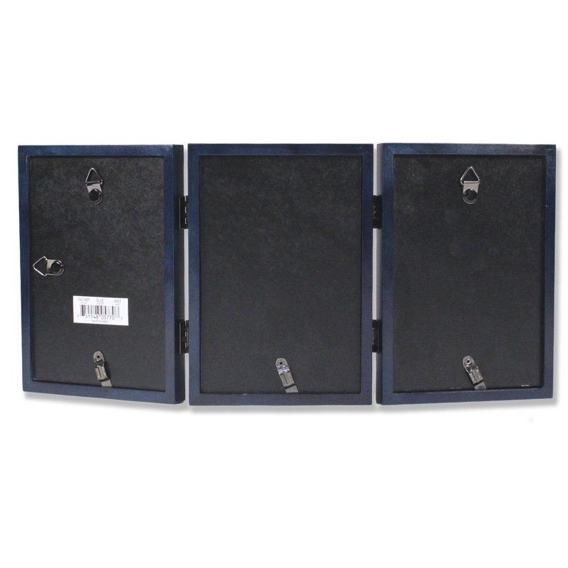 Cadre photo Smethwick Trio, 5 po x 7 po, Bleu
