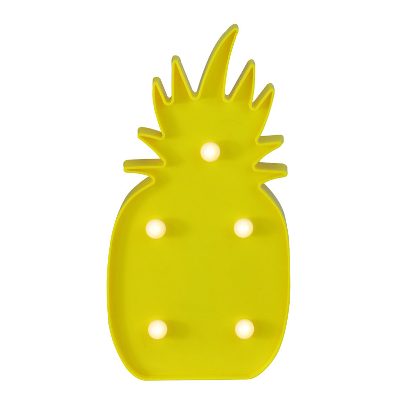 Enseigne murale jaune 9,75 "ananas
