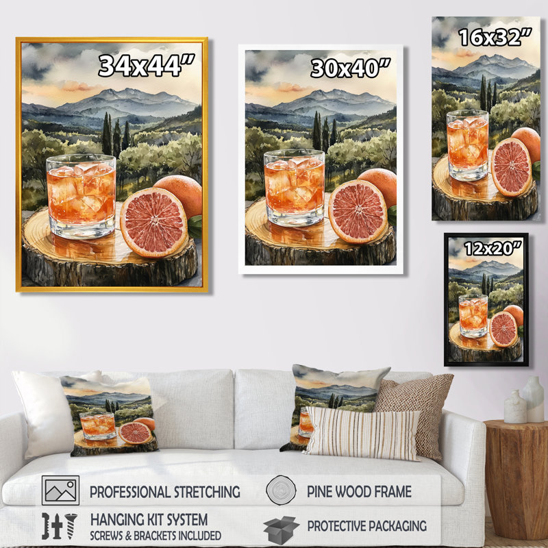 Gioula - Food & Beverage Canvas Prints, Noir, noir, noir, noir, H 20 po x l 12 po, Reproduction encadrée d'une seule photo