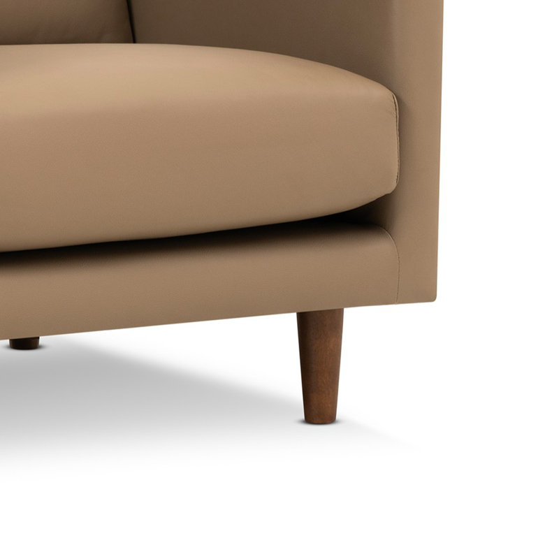 Fauteuil en cuir véritable Anabel