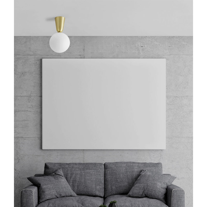 Robertville Glass Semi Flush Mount, 34cm H x 20cm W x 20cm D