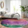 Machine Washable Indoor/Outdoor Claudian ACN1479 Purple Rug