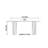Modern Simple High-end Rectangular Dining Table-1400727364