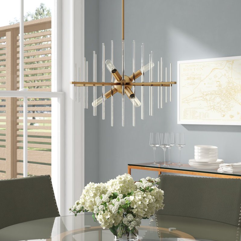 6 - Light Dimmable Sputnik Sphere Chandelier