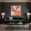 «Lyrical Abstraction 74», art mural sur toile beige-1011069636
