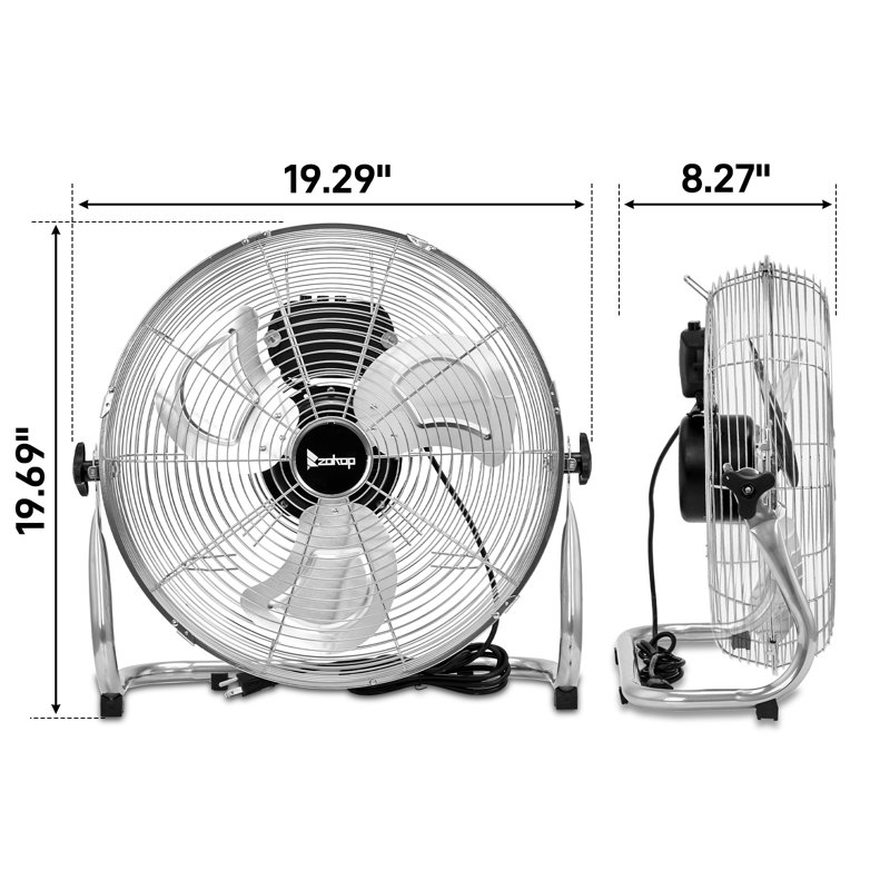 16 In. 3-Speed Silver Indoor/Outdoor Portable Fan