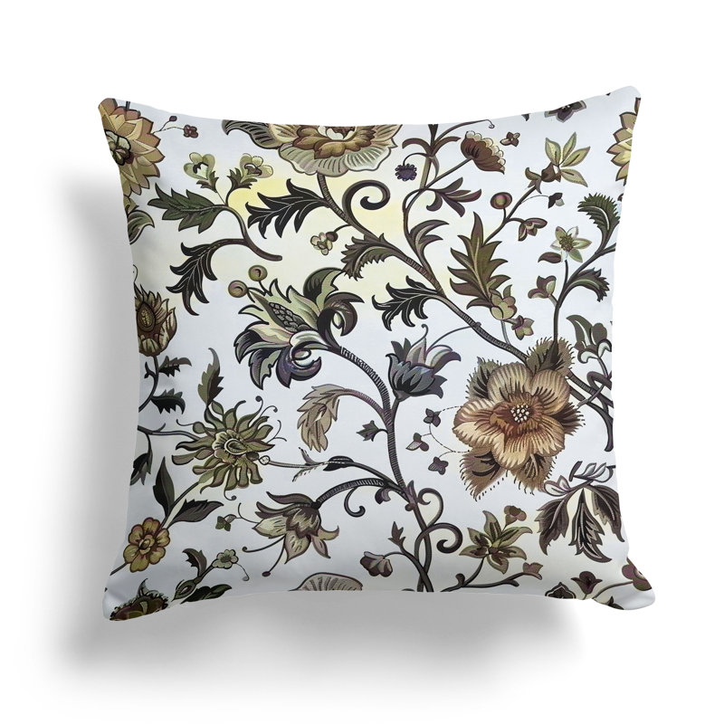 Coussin Garden Path, Brun / vert, H 26 po x l 26 po