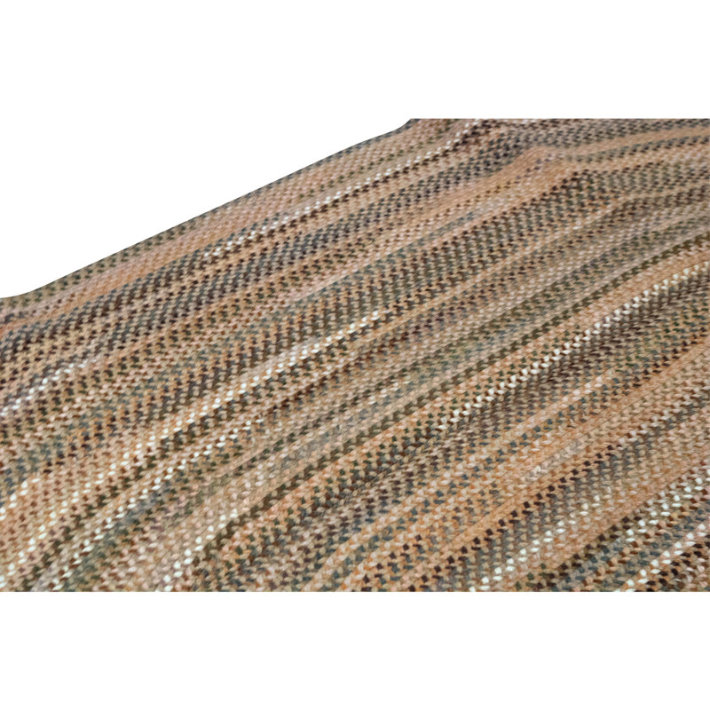 Hand Knotted Wool Area Rug in Blue