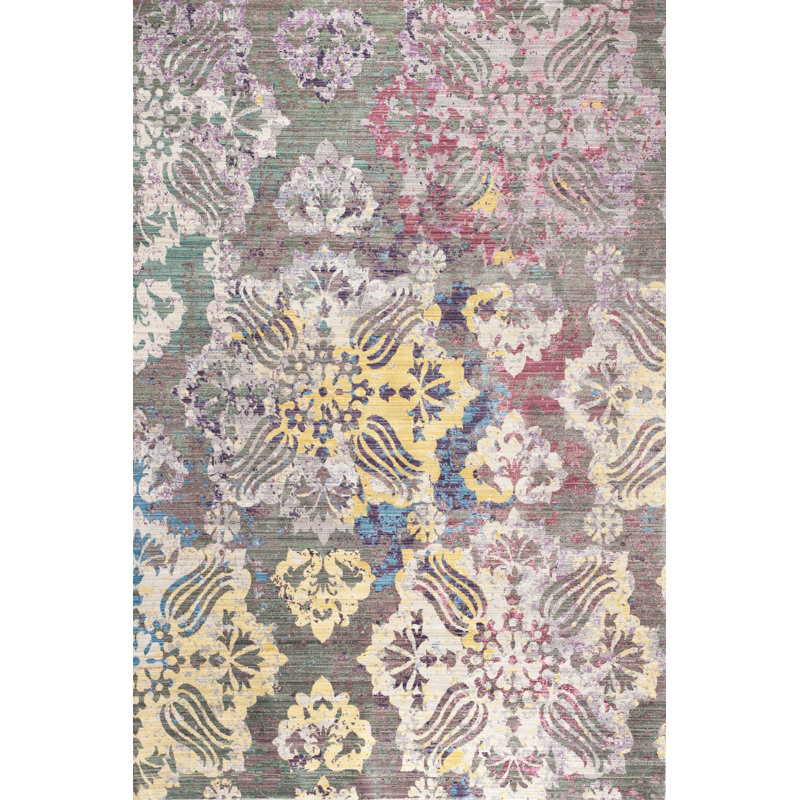 Aalborg Floral Hand Woven Area Rug, Rectangle 152 x 244 cm