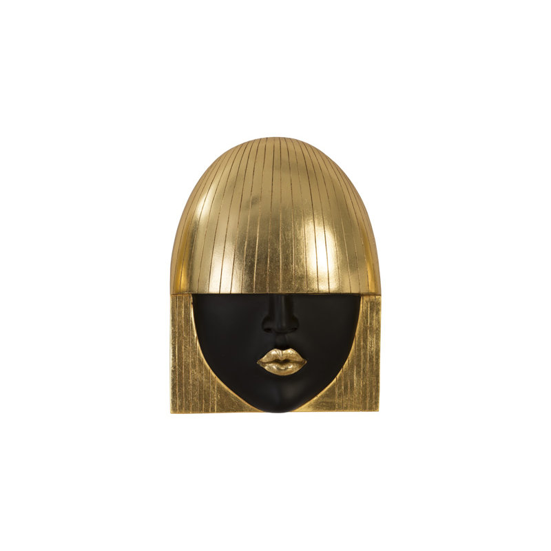 Fashion Faces Wall Décor, Gold Leaf/Black