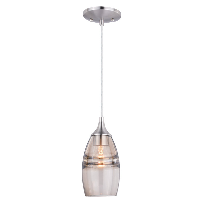 Finja 1 - Light Single Pendant, Satin Nickel