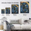 Wall Art Print Whale Blue Water Surface Ripple Painting Poster