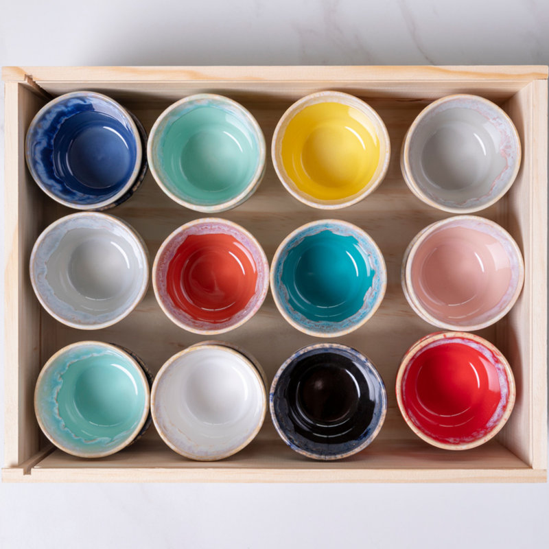 Boîte en bois 24 tasses Lungo