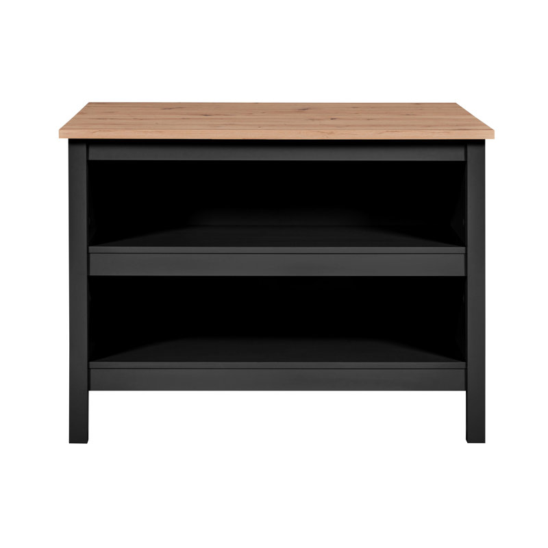 Adaliz Kitchen Island, Black