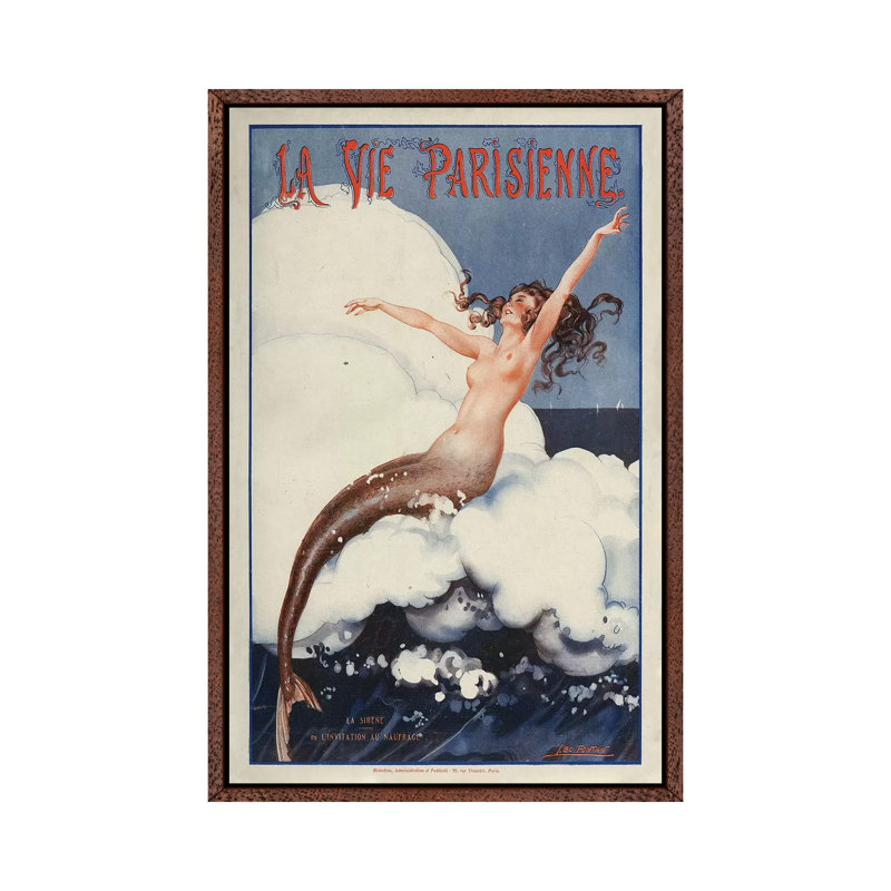 1924 La Vie Parisienne Magazine Cover by Leo Fontan - Print on Canvas, 101.6cm H x 66.04cm W x 3.81cm D