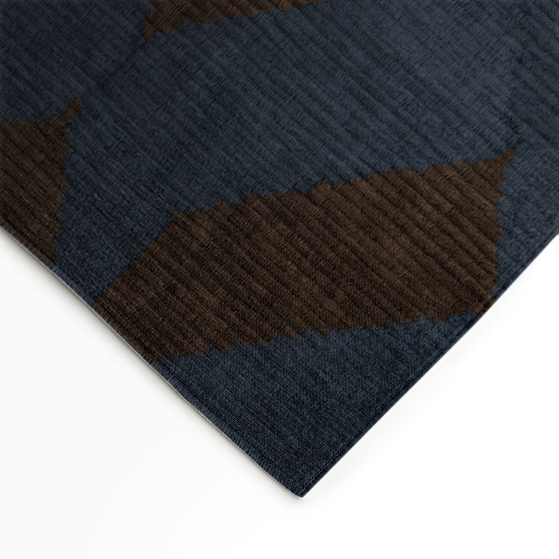 Checkered Gray Indoor and Outdoor Area Rug, Rectangle 5' x 7'
