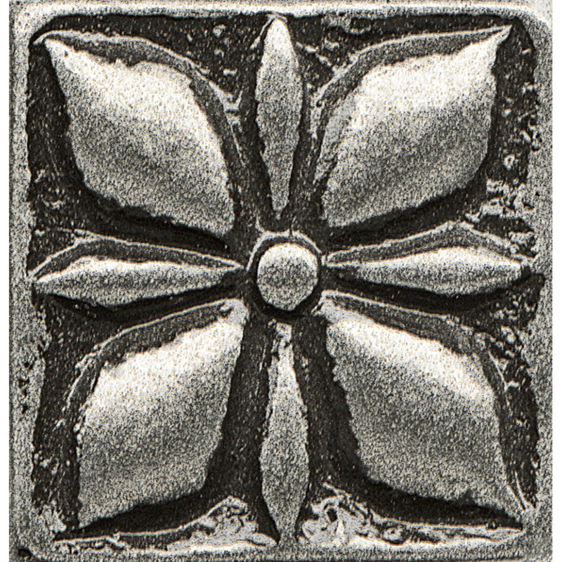 Ambiance 1" x 1" Resin Decorative Accent Tile, Pewter