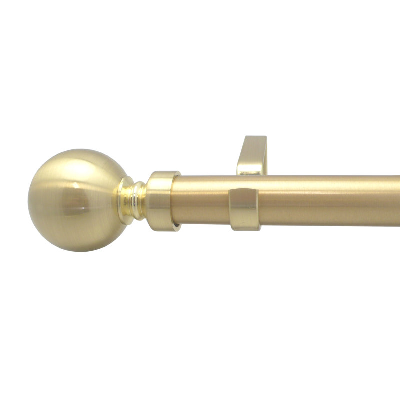 Forsythe Curtain Pole Set, 222cm H x 6.5cm W x 6.5cm D