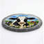 PAS TOTAL - Vitrail LOOK HOLSTEIN PIERRE DE VACHE GRIS