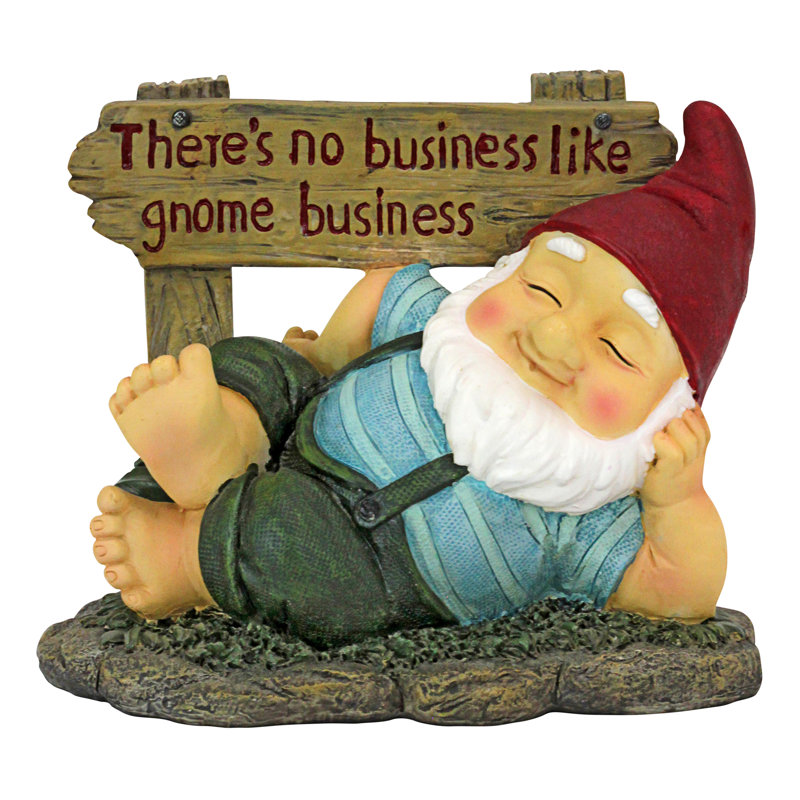 Gnome Gnomes Weather Resistant UV Resistant Polyresin Garden Statue