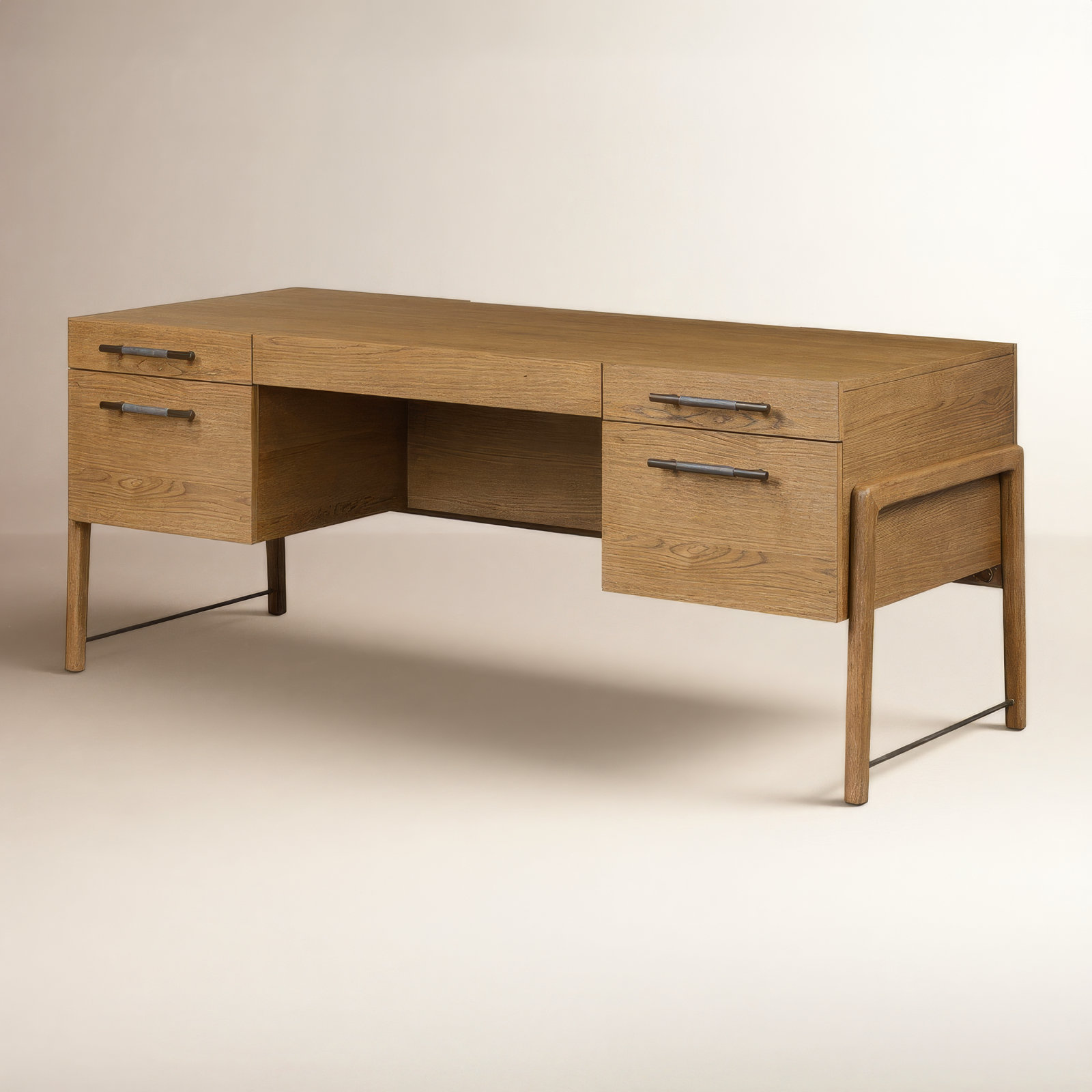 Karsten Writing Desk, Amber Oak