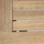 Causeuse d'extérieur en bois d'acacia avec table basse, structure, coussin