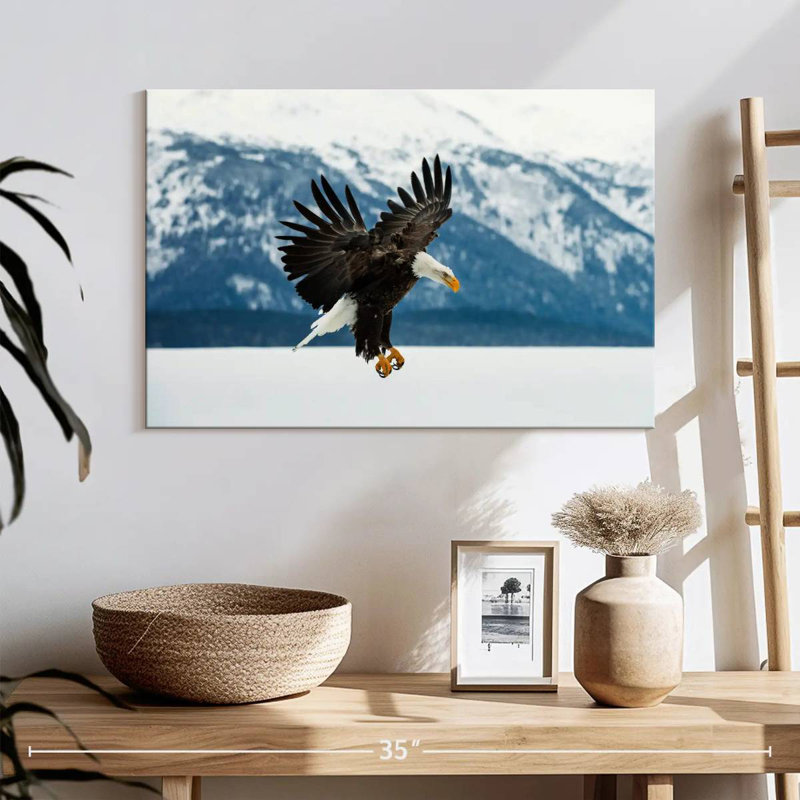 Crowle Bald Eagle On Winter, 16" H x 24" W