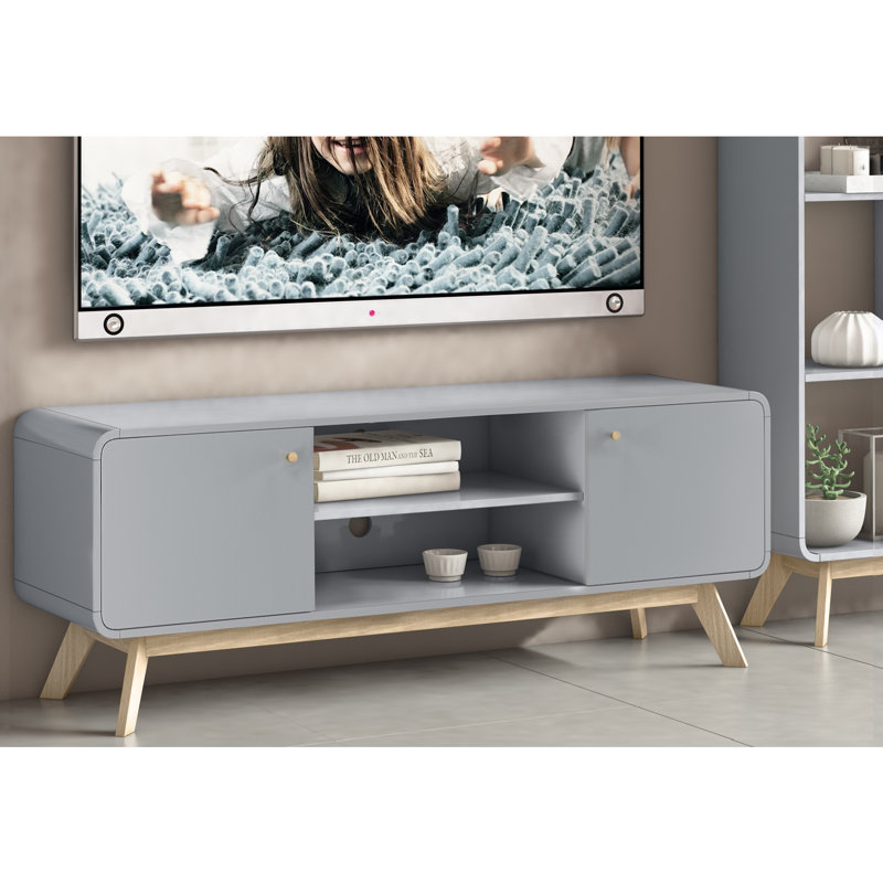 Justine TV Stand for TVs up to 60", Grey