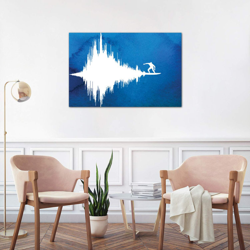 Soundwave par Rob Dobi - impression, H 40 po x l 60 po x 1,5 po, Toile tendue