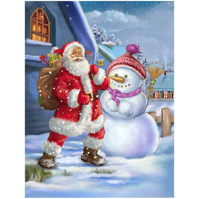 Double Sided Polyester Christmas Garden Flag, 28" H x 40" W