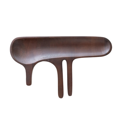 Mango Wood Tray Rectangular Walnut