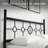Metal Bed Frame with Vintage Circular Headboard and Footboard, Heavy-Duty Iron Platform Bed-1331756453
